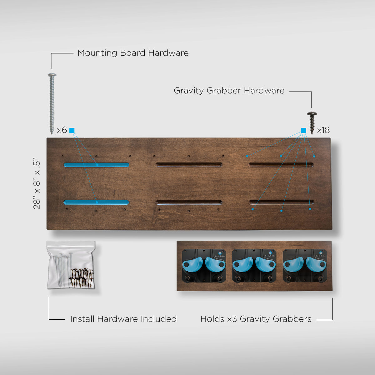 Mounting Board (3) (Pre-Order - Will Ship Monday March 17th)